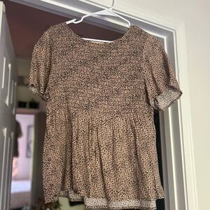 Women's Leopard Print Top